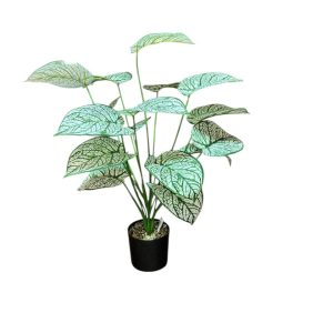 Planta artificial con macetero